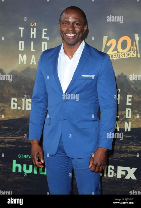 Los Angeles Usa 08th June 2022 Gbenga Akinnagbe Arrives At The Old Man Season 1 Premiere Red