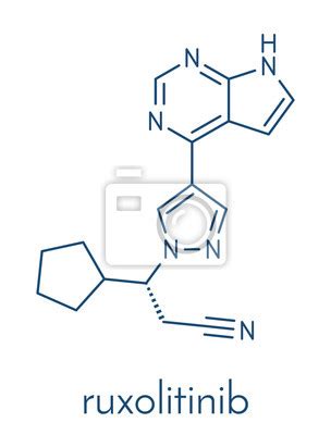 Ruxolitinib Myelofibrosis Cancer Drug Molecule Janus Kinase Wall