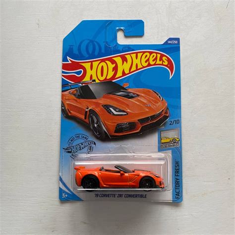 Hot Wheels 19 Corvette Zri Convertible Orange Shopee Malaysia