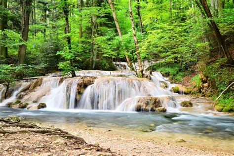 Waterfalls Stock Image Image Of Rock Drop River Leaves 42528949