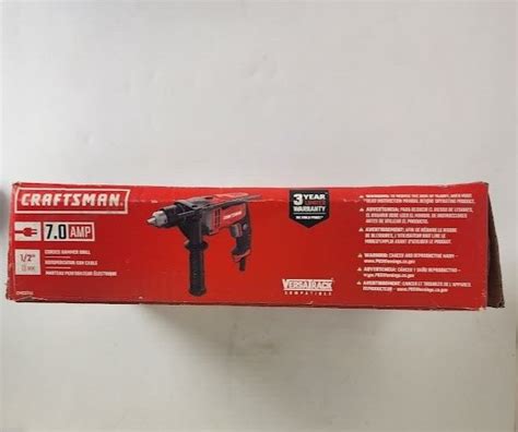 NEW Craftsman 7 0 1 2 13mm Corded Hammer Drill CMED741 EBay