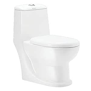 Belmonte Ceramic Floor Mounted One Piece Western Toilet Commode Water