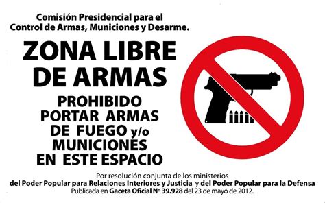 Avisos De Seguridad Prohibido Uso O Porte De Armas De Fuego MercadoLibre