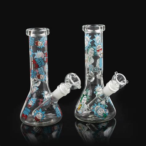 Wholesale Glass Bong Heady Water Pipe Recycler Mini Hookahs With Mm