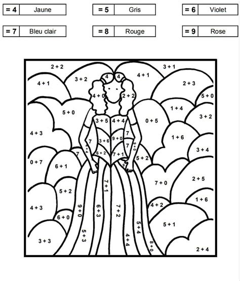 Coloriage Magique CP Princesse télécharger et imprimer gratuit sur