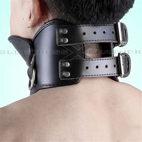 Posture Neck Collar Black Corset Leather Choker Posture Etsy