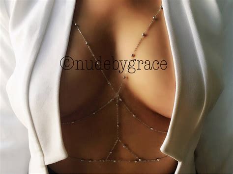 Layering Body Chain Bikini Body Jewelry Bralette Jewelry Beach Jewelry Bra Chain Bralette