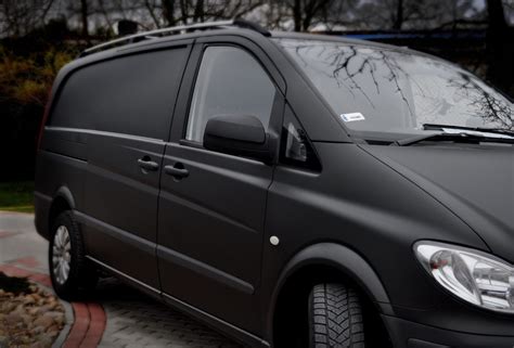 Oklejanie Samochod W Mercedes Vito Czarny Mat