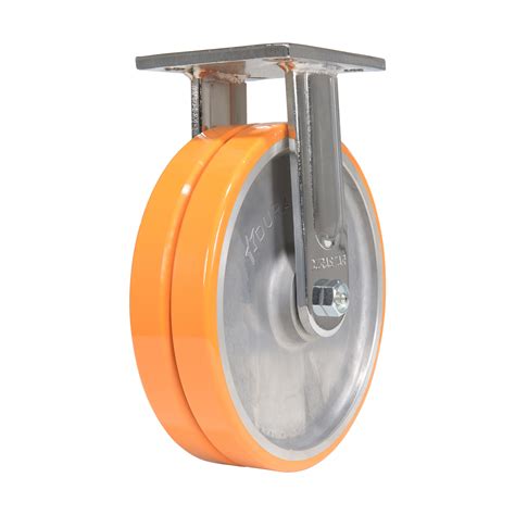 Strongway 8in Swivel Heavy Duty Dual Wheel Caster 2 600 Lb Capacity