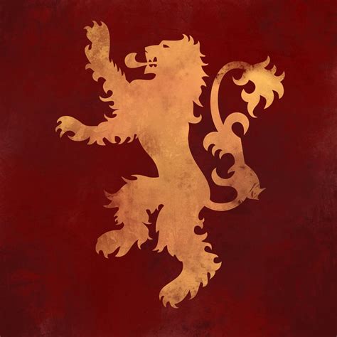 Game Of Thrones The House Of Lannister Banner Game Of Thrones Art