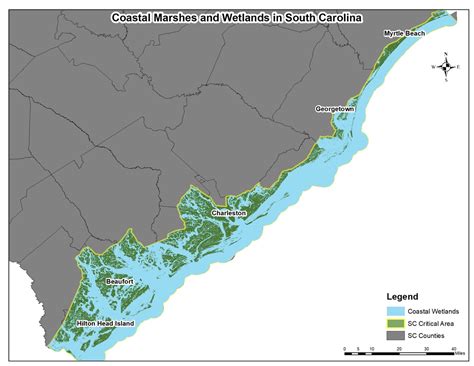 Map Of South Carolina Coastline - The Ozarks Map