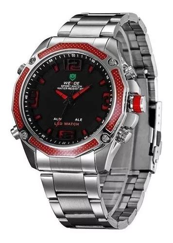 Reloj Pulsera Weide Rel Gio Masculino Anadigi Weide Casual Wh De