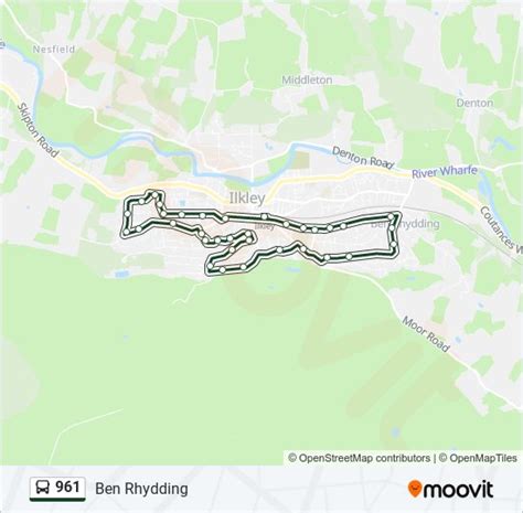 961 Route Schedules Stops Maps Ilkley Circular Updated