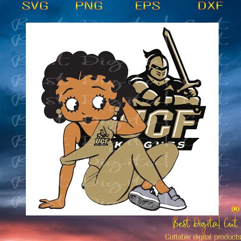 Ucf Knight Betty Boop Sport Svg Basketball Svg Inspire Uplift