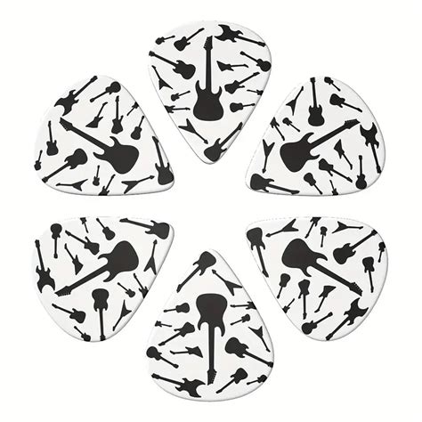 Guitar Picks High Quality Abs Material Double Sided Printed Temu