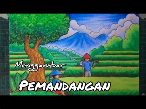 Gambar Pemandangan Sawah Kartun - 50+ Koleksi Gambar