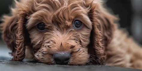 Premium Ai Image Cute Poodle Dog Ai Generative