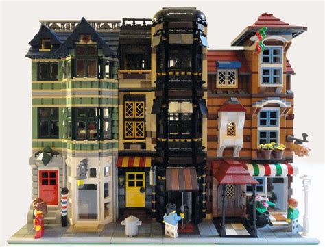 Lego Townhouse Trio Inspired By Diagon Alley