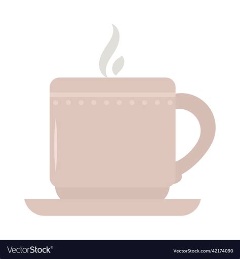 Hot Coffee Mug Royalty Free Vector Image VectorStock