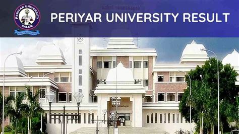 Periyar University Result Direct Link At Periyaruniversity Ac In