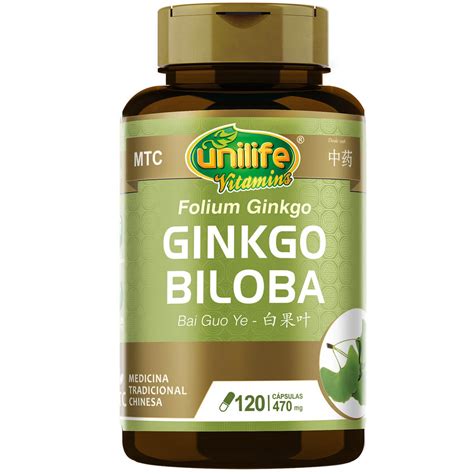 Ginkgo Biloba Bai Guo Ye Caps Unilife Vitamins Meu Mundo Fit