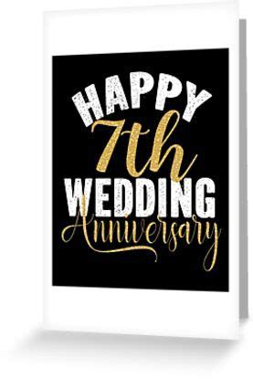 Happy 7th Wedding Anniversary Matching Gift For Couples Design