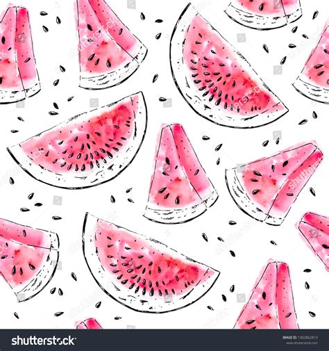 Watermelon Peice Stock Vectors Images Vector Art Shutterstock