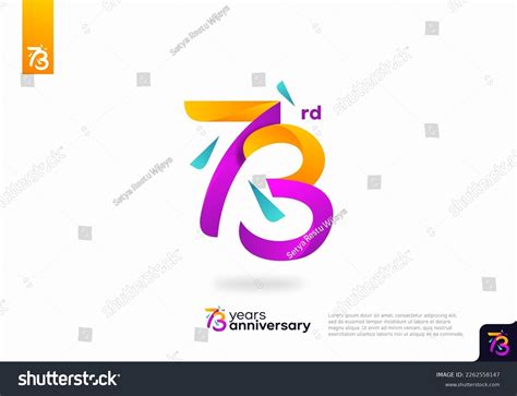 Number 73 Logo Icon Design 73rd Stock Vector Royalty Free 2262558147