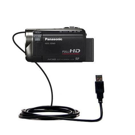Classic Straight USB Cable Suitable For The Panasonic HDC SD60 Video Camera With Power Hot Sync
