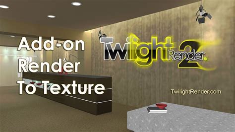 Twilight Render Tutorial Render To Texture Baking In SketchUp YouTube