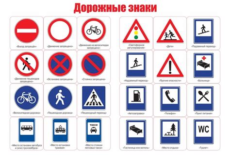 Распечатать дорожные знаки для поделки
