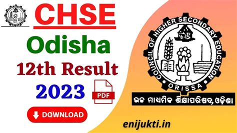 Live CHSE Odisha 12th Result 2023 Markseet Direct Link Orissaresults