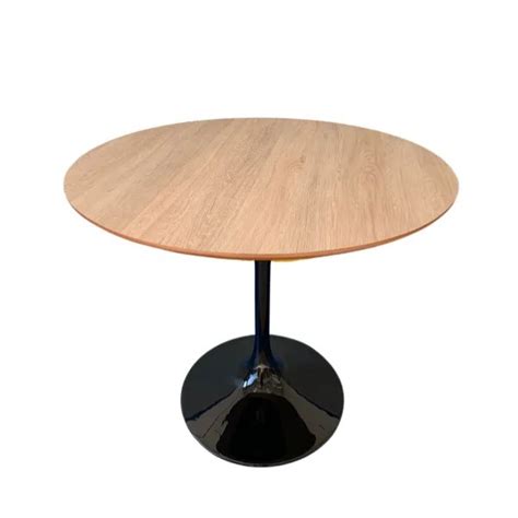 Mesa De Jantar Tulipa Saarinen Redonda Cm Tampo Jade Preto