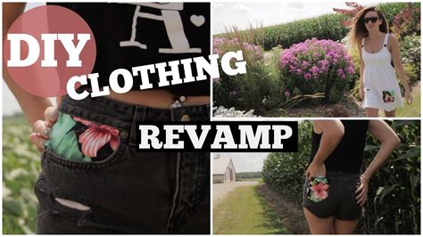 DIY Clothing Revamp Refashion Old Clothes NO Sew YouTube