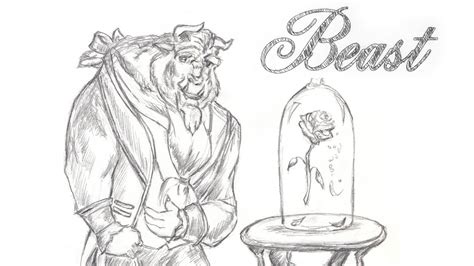 Disneys Beauty And The Beast Speed Drawing The Beast Youtube