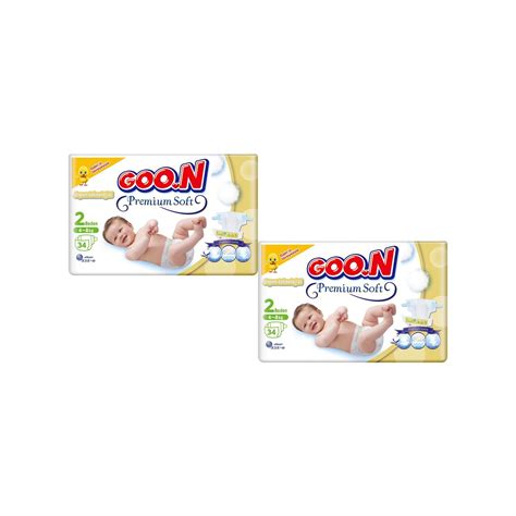 Goon Premium Soft Bebek Bezi 2 Beden 2 x 34 lü Jumbo Paket Fiyatı