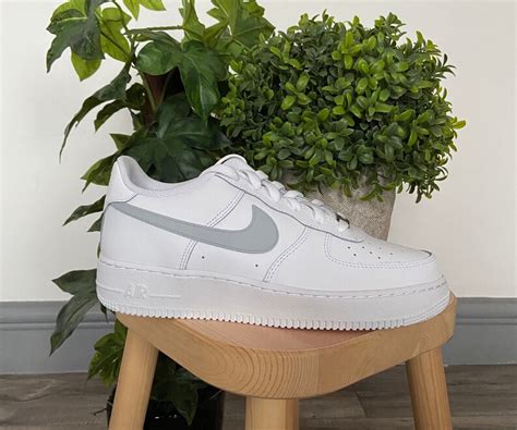 Custom Grey Tick Air Force Etsy Uk