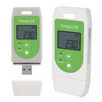 TempU08 Temperature Data Logger Newest PDF Report Disposable Single Use