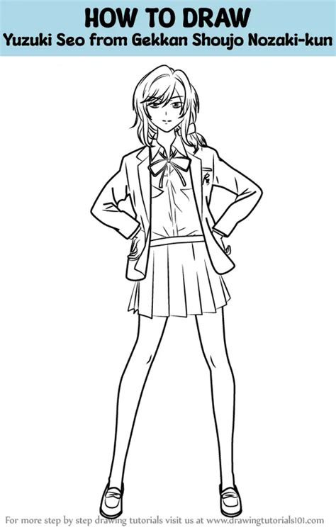 How To Draw Yuzuki Seo From Gekkan Shoujo Nozaki Kun Gekkan Shoujo