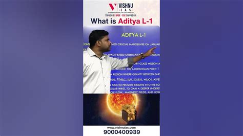 What Is Aditya L1 And Why It Is Launched Explained By Vishnu Sir Upsc