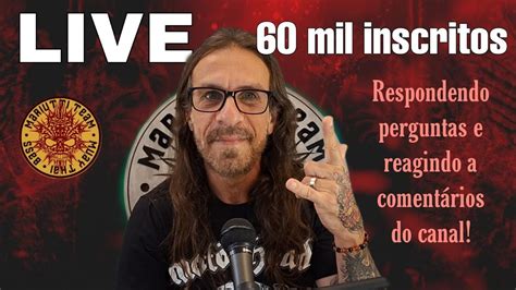 LIVE 60 mil inscritos Respondendo perguntas e reagindo a comentários