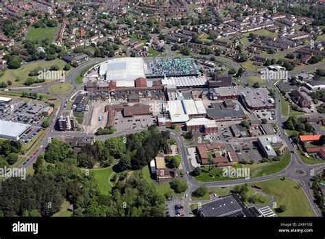 Aerial View Of Peterlee Town Centre County Durham Stock Photo Alamy