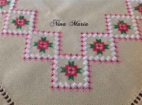 Nina Maria Bordado Em Ponto Reto Hardanger Embroidery Cross Stitch