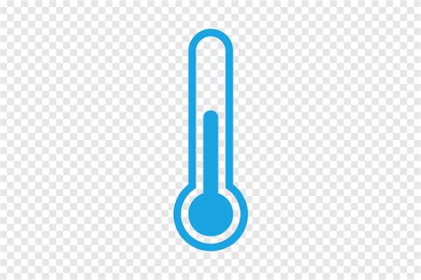 Termómetro ordenador iconos temperatura azul eléctrico Celsius png