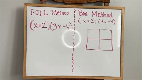 Multiplying Binomials Using FOIL And BOX Method YouTube