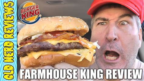 Deadliest Burger Ever Burger King Farmhouse King Review 🍔👑🏠 Youtube