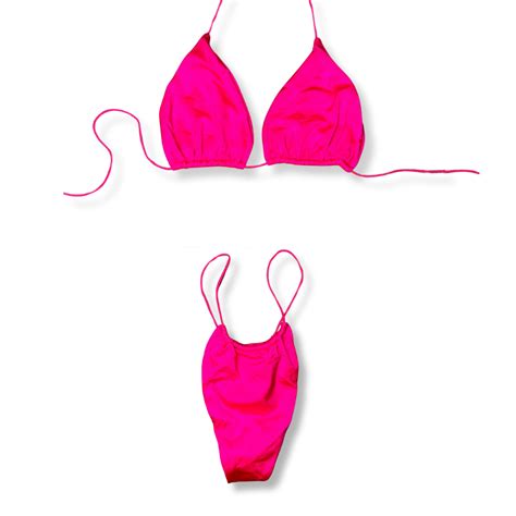 Hot Pink String Bikini Lk Swim Lk Swim