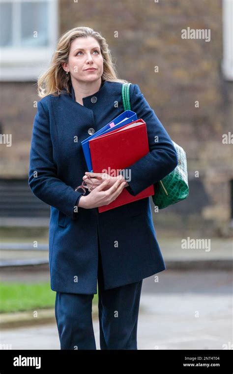 Downing Street London Uk 27th February 2023 Penny Mordaunt Mp Lord