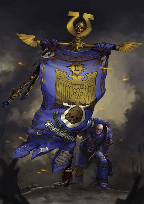 Ultramarines 2nd Comapny Banner By Nord Sol On Deviantart