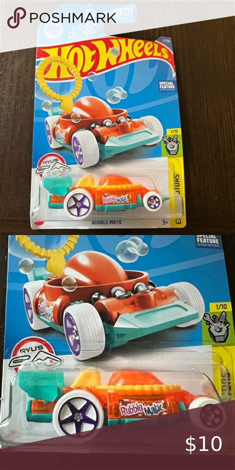 Hot Wheels Experimotors Bubble Matic Orange And Teal 110 4250